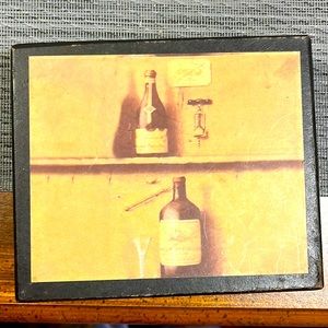 Vintage coaster Holder with matching coasters